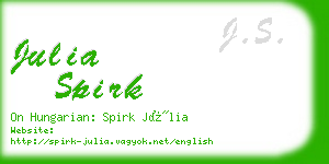julia spirk business card